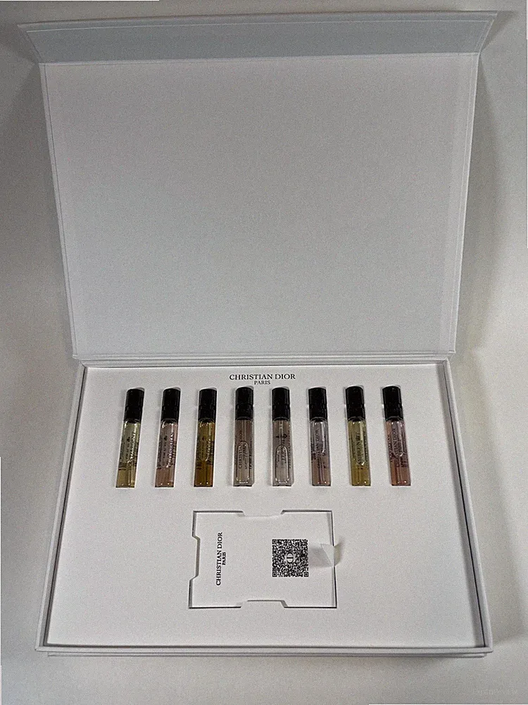 Christian Dior 8pc Perfume Sample Spray Fragrance Collection Gift Set Box New