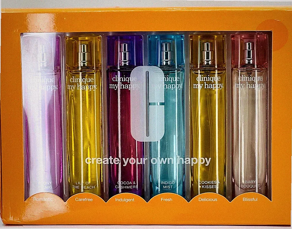 Clinique Create Your Own Happy Perfume Spray Gift Set 6PC 15ml Each