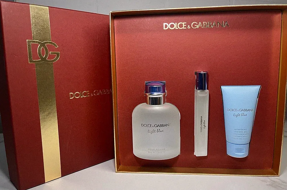 Dolce&Gabbana Light Blue Pour Homme Men's Fragrance Gift Set Eau de Toilette
