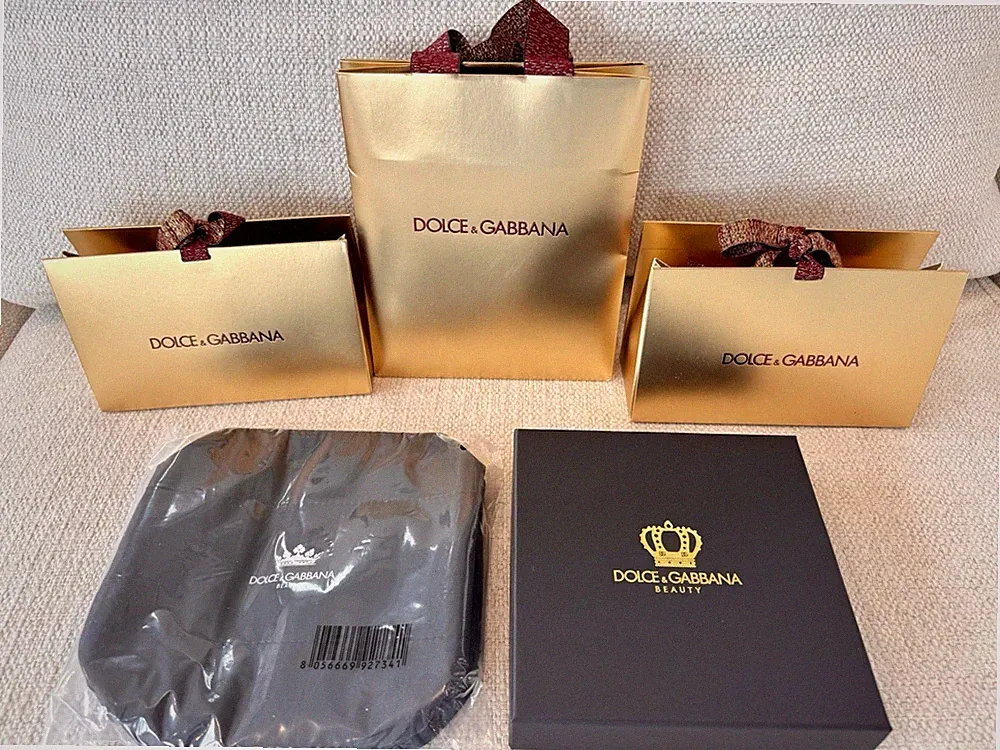 Dolce & Gabbana Lot Gift Set 3 Bags Women Perfume Samples Headband Cosmetic Bag!