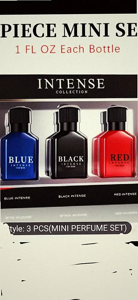 Intense Blue Intense, Black Intense, Red Intense Fragrance Gift Set for Men