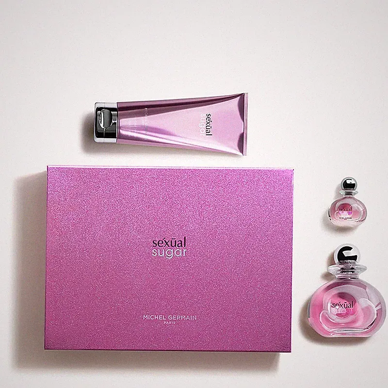 Michel Germain Sexual Sugar Perfume Sprays Lotion 3-Piece Gift Set Top Notes Of