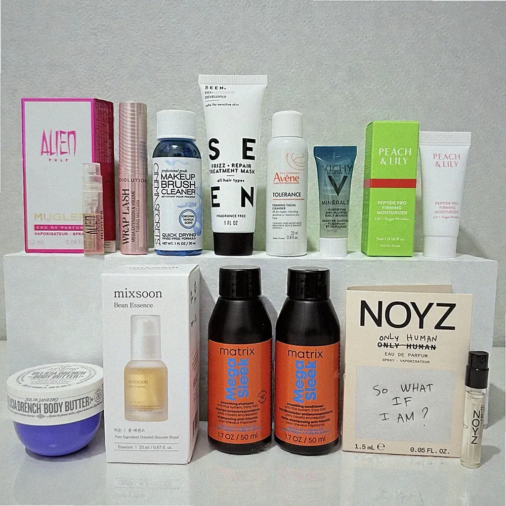 ULTA BEAUTY 12pc Deluxe Sample Gift Set Skincare Hair Perfume Makeup Travel Kit
