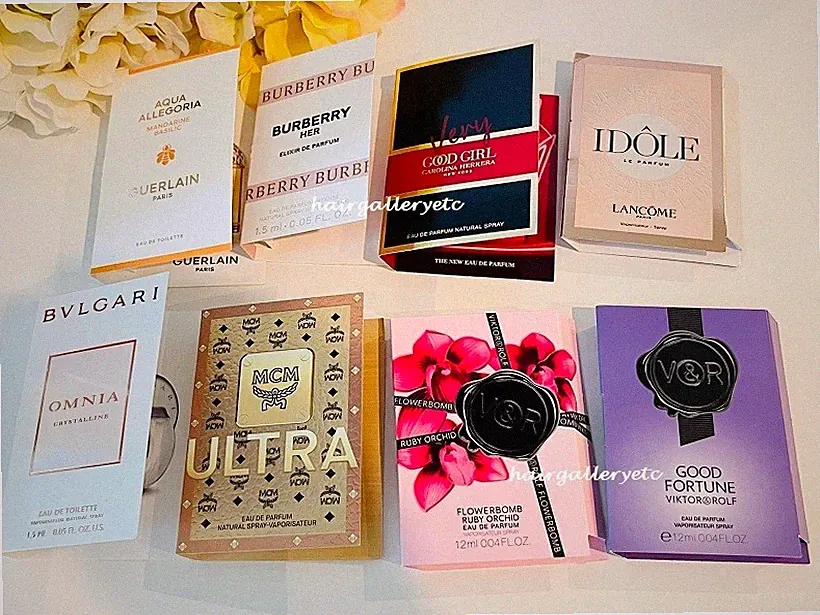 Women's Designer Sample Perfume Gift Set 8pc Vials Deluxe Perfume Vials NEW